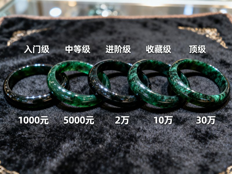 墨翠手镯价格 2026：从 1000 到 30 万的差异